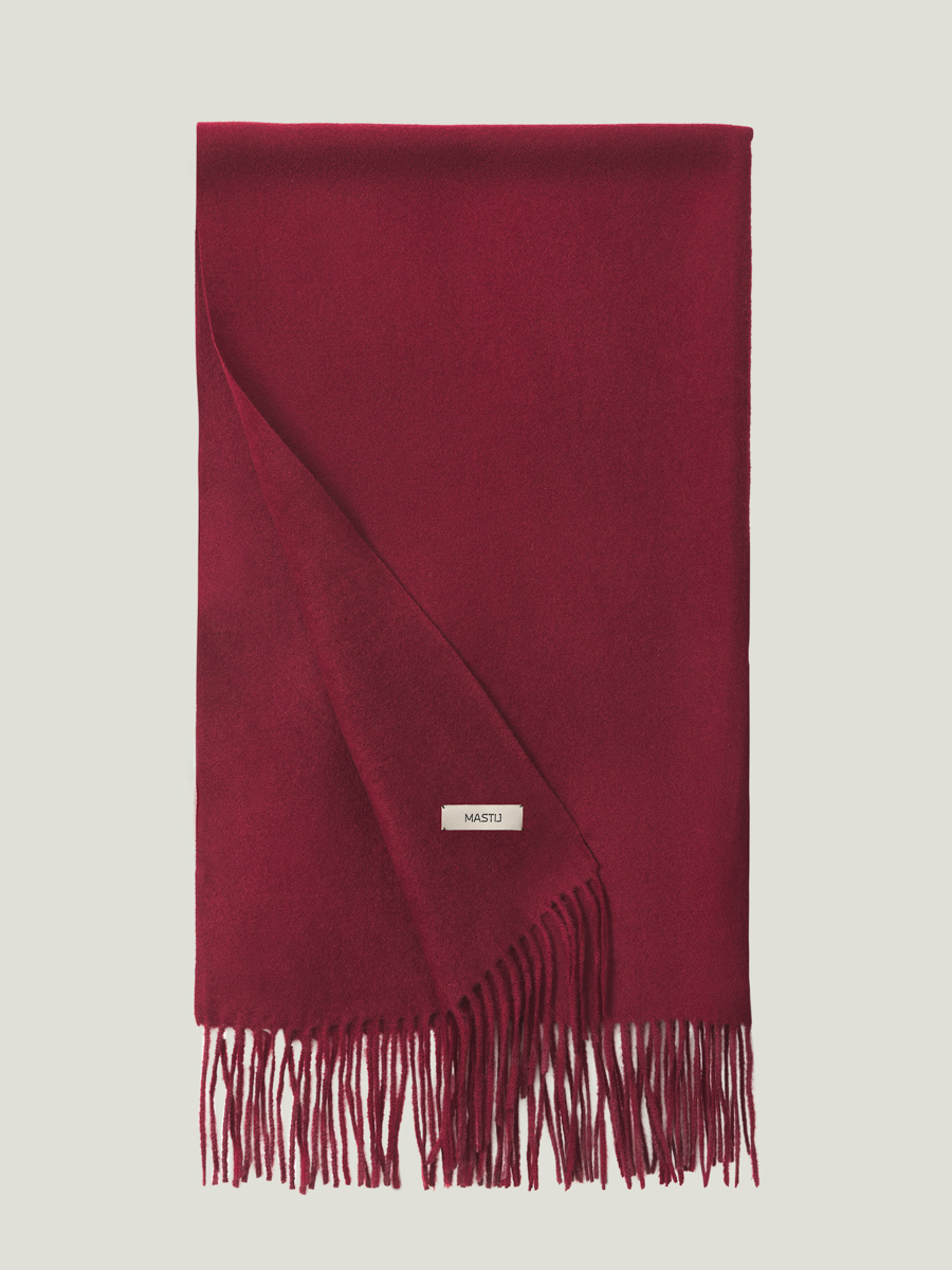 Borgo Cashmere ScarfBURGUNDY